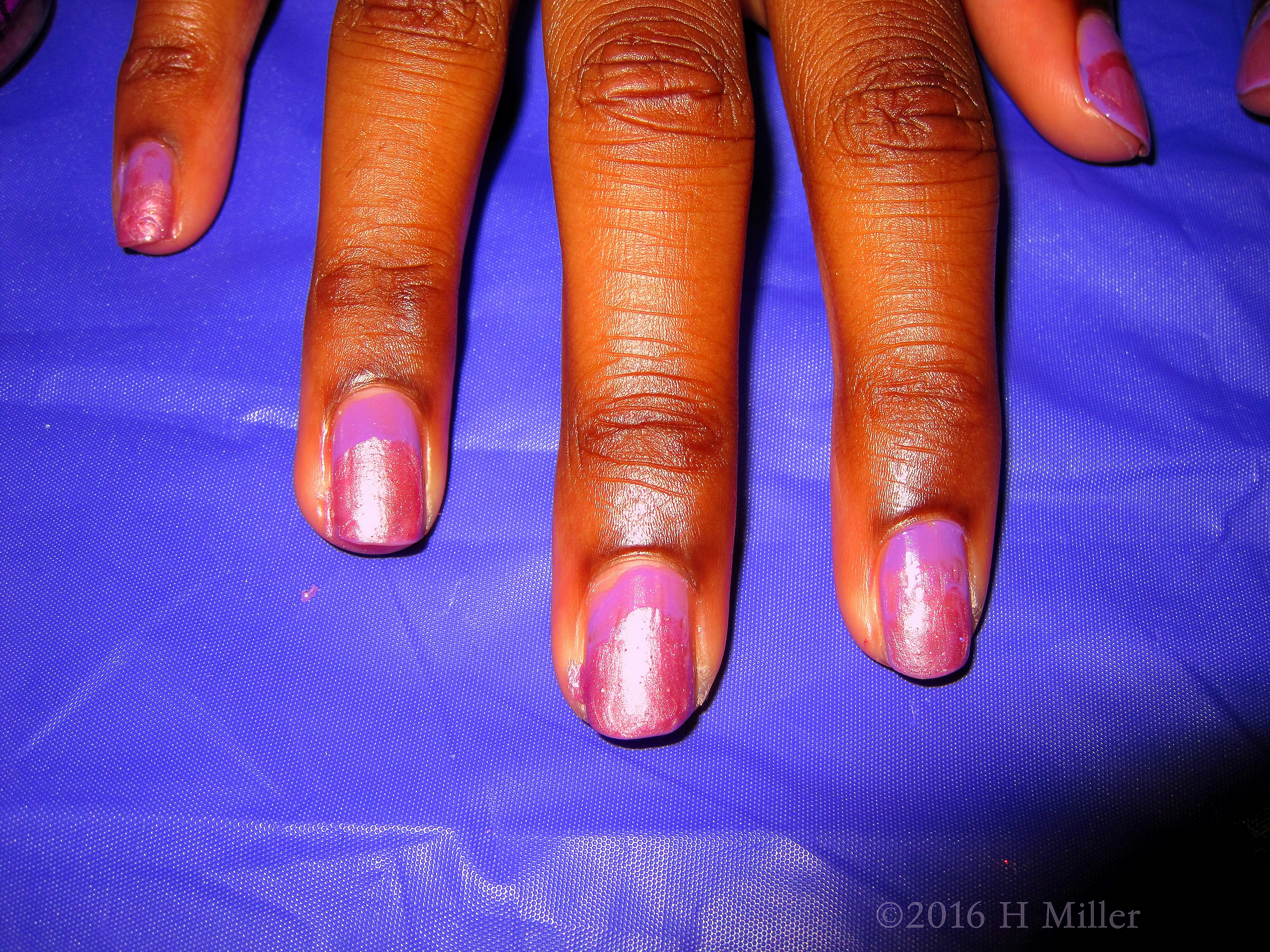 Pretty Pink Shiny Manicure Pretty Pink Shiny Manicure
