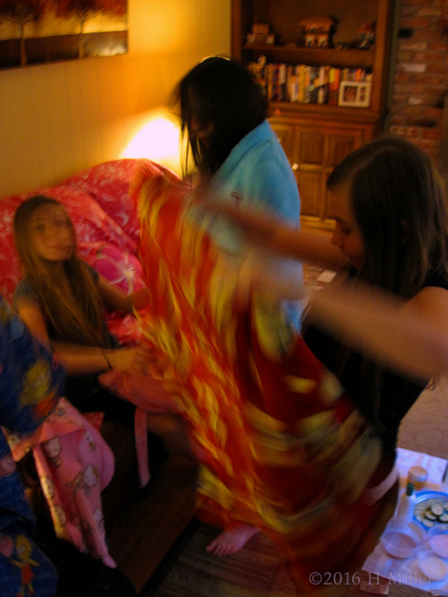 Getting Their Spa Robes Getting Their Spa Robes