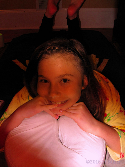 Looking Relaxed Before Her Massage Looking Relaxed Before Her Massage