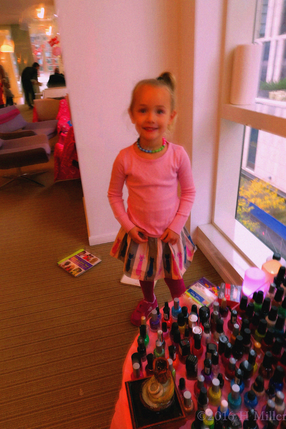 Hanging Out By The Nail Polish Table Before Kids Manicures! 