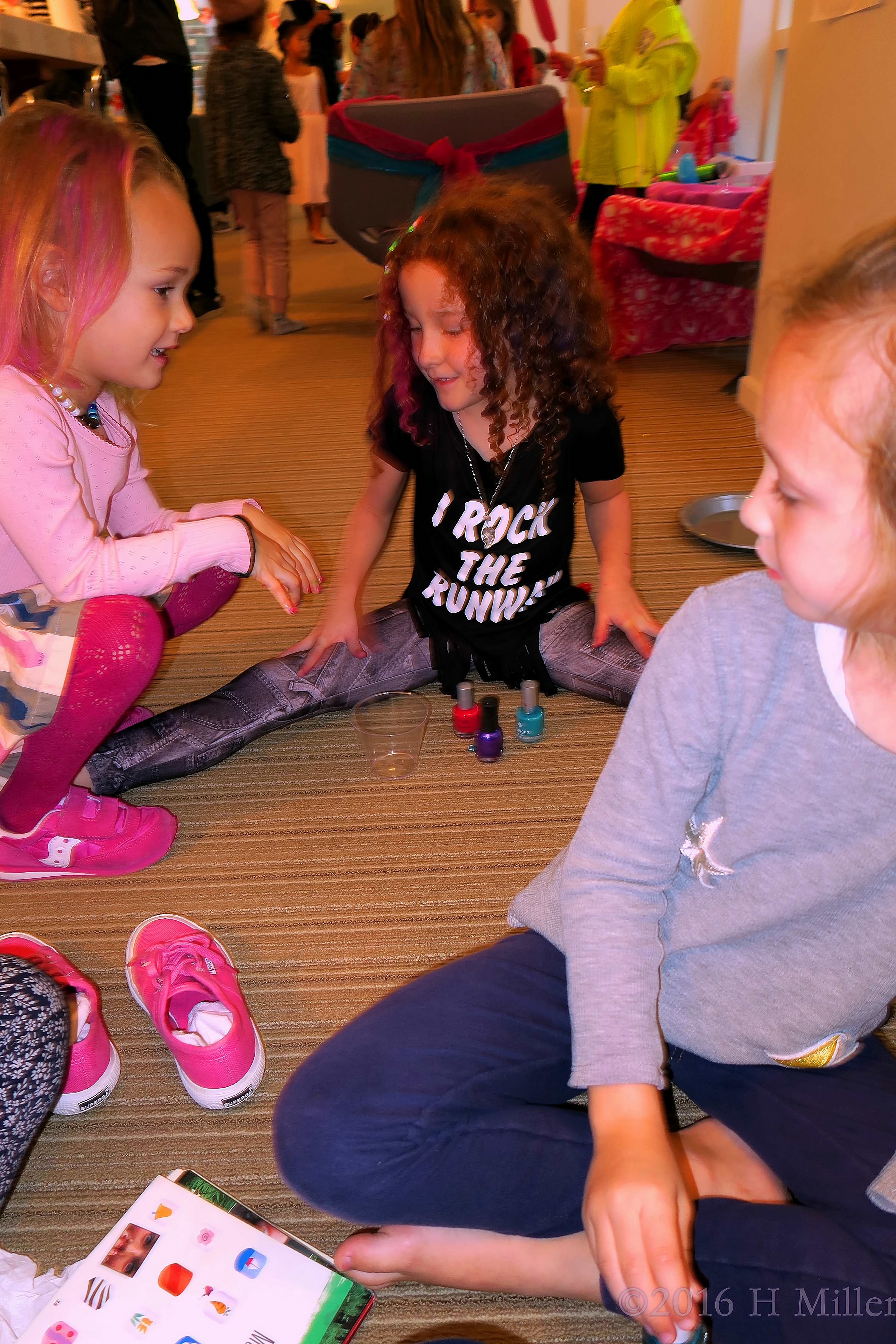 Chilling And Talking With Friends During The Girls Spa Party Chilling And Talking With Friends During The Girls Spa Party