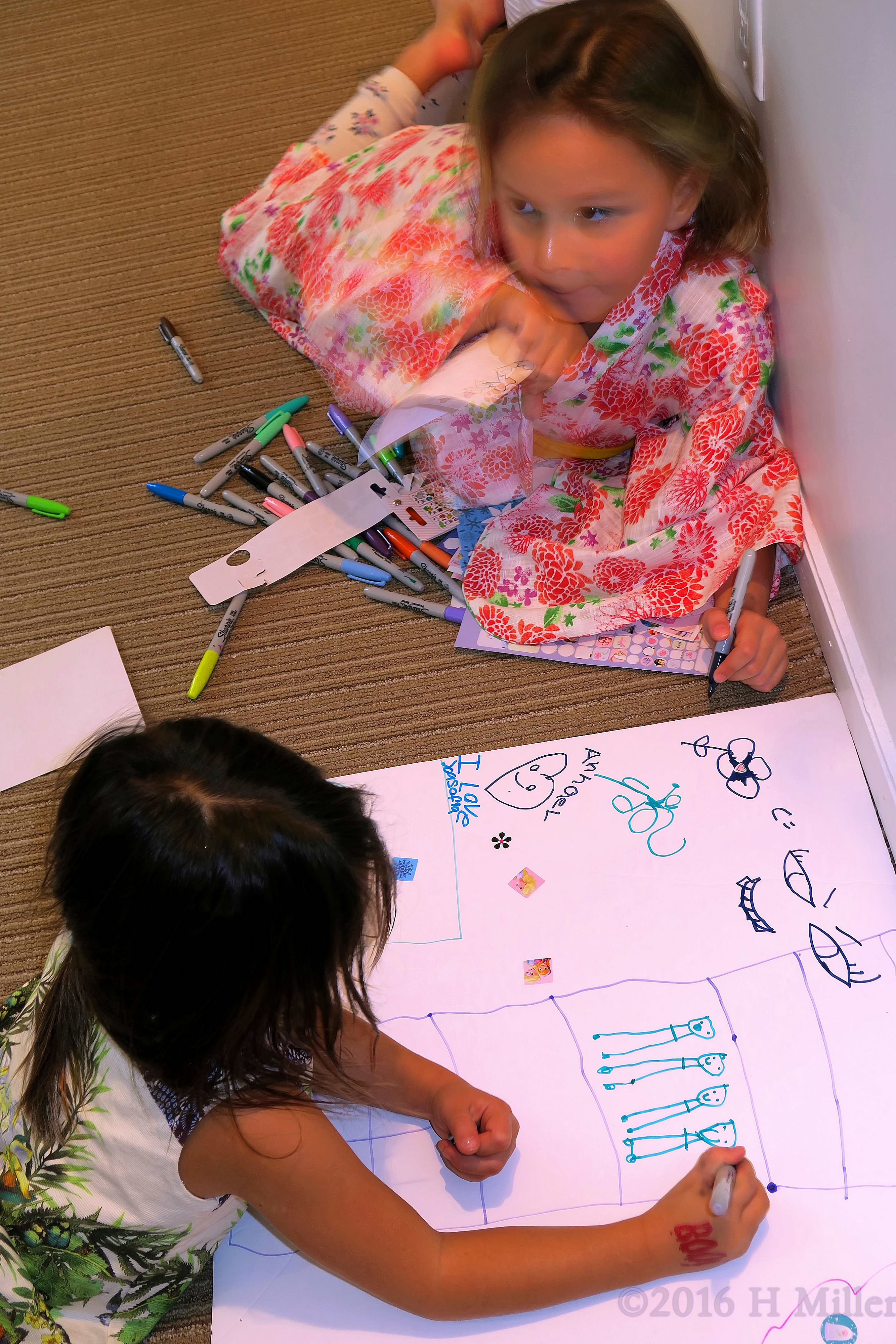 Coloring Together On The Spa Birthday Card Coloring Together On The Spa Birthday Card