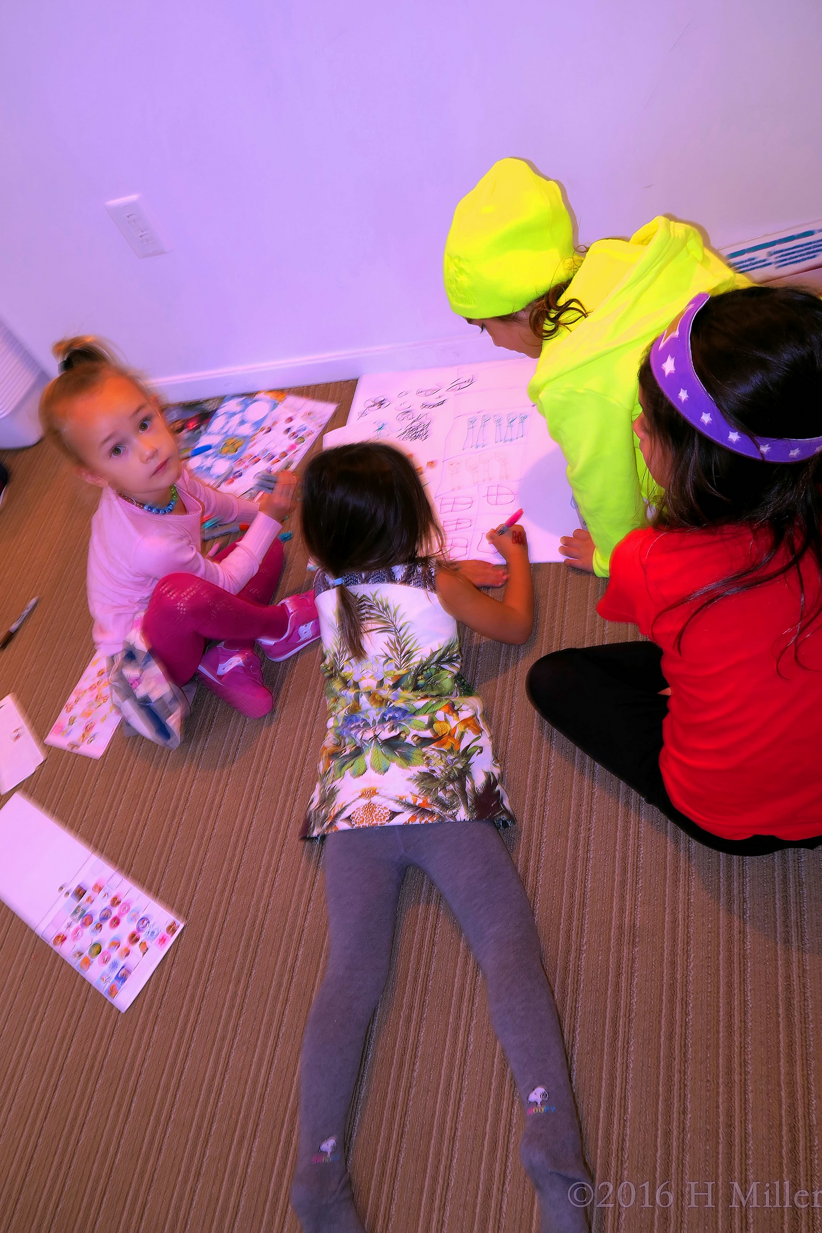 Coloring Together On The Spa Card For Sofia. Coloring Together On The Spa Card For Sofia.