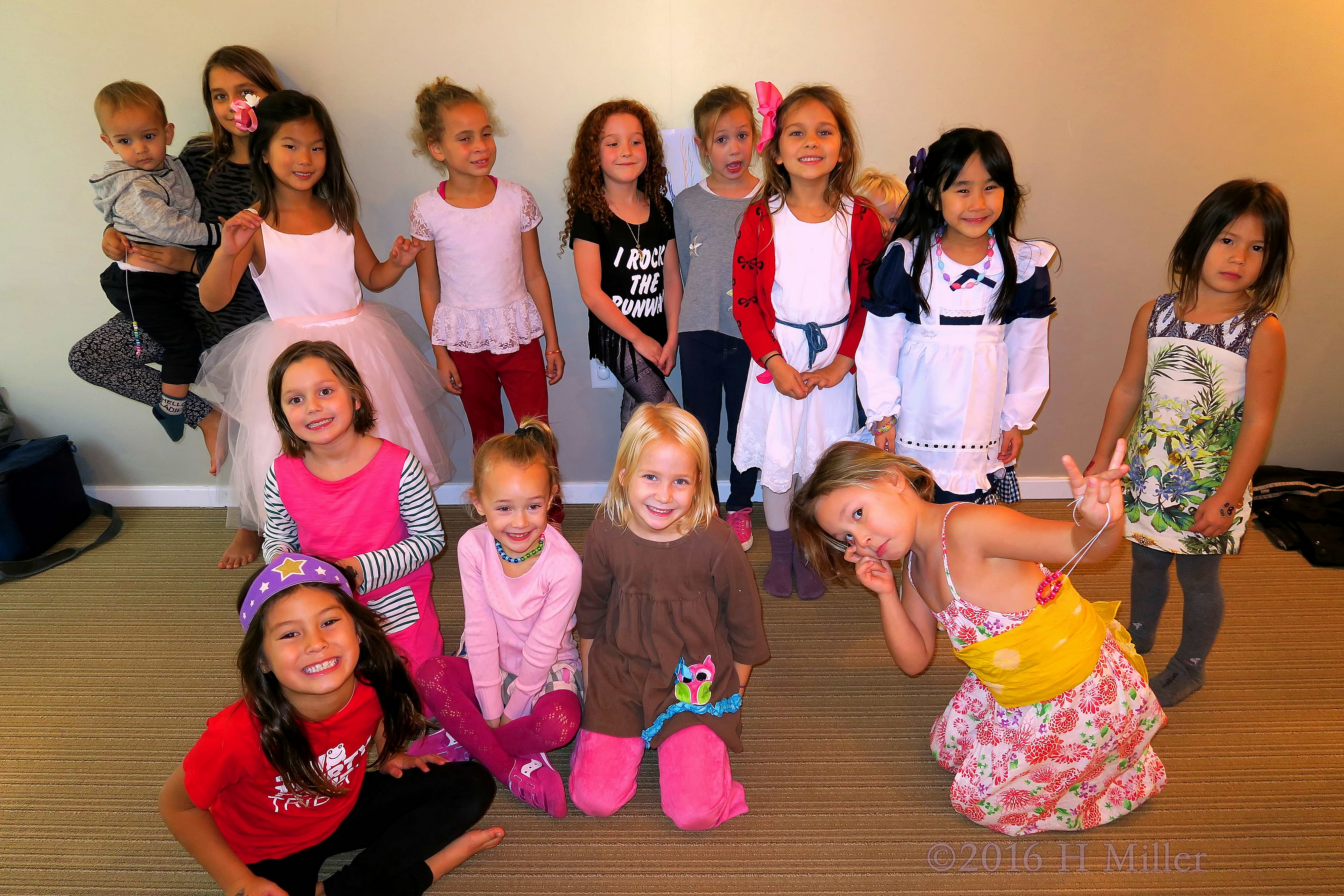 Everyone's Smiling Before The Spa Party For Girls. Everyone's Smiling Before The Spa Party For Girls.