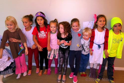 The Girls Together Before The Kids Party Gets Started.