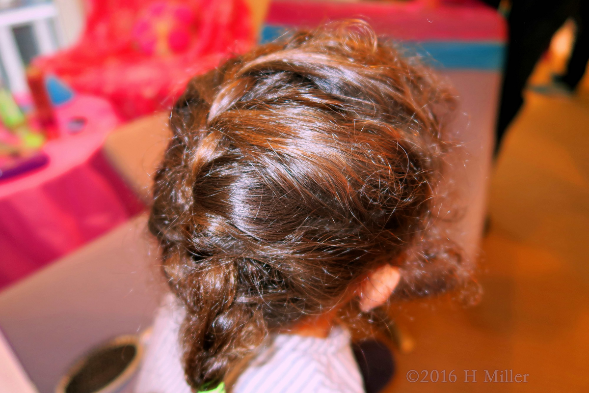 French Braid At The Home Girls Spa