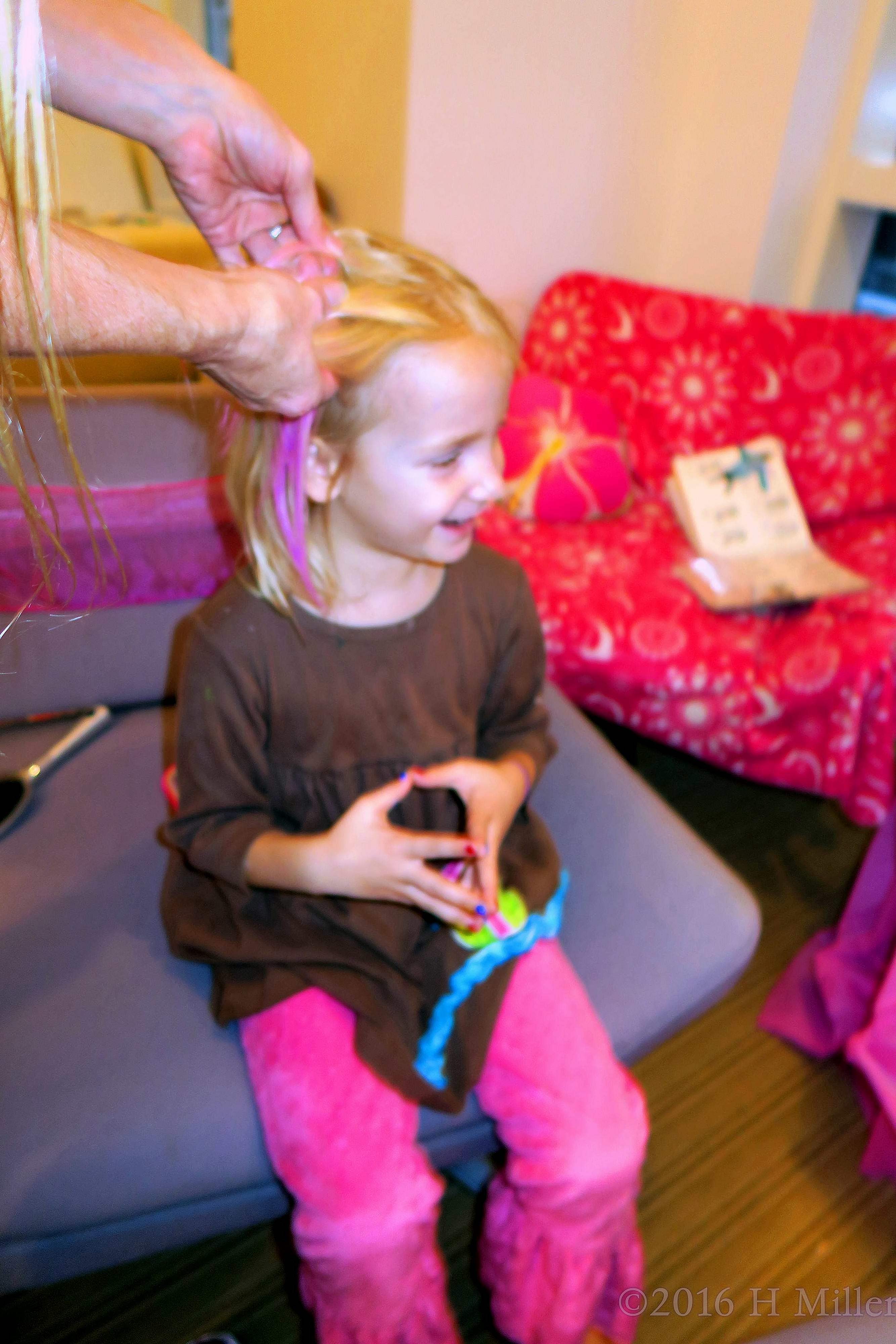 Laughing During Spa Party Hairstyles Laughing During Spa Party Hairstyles