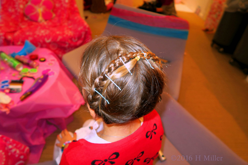 Braid Hairstyle At The Kids Spa Braid Hairstyle At The Kids Spa