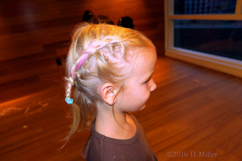 Colored And Braided Girls Hairstyle Colored And Braided Girls Hairstyle