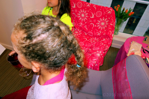 Cool French Braid At The Home Spa Party For Kids!