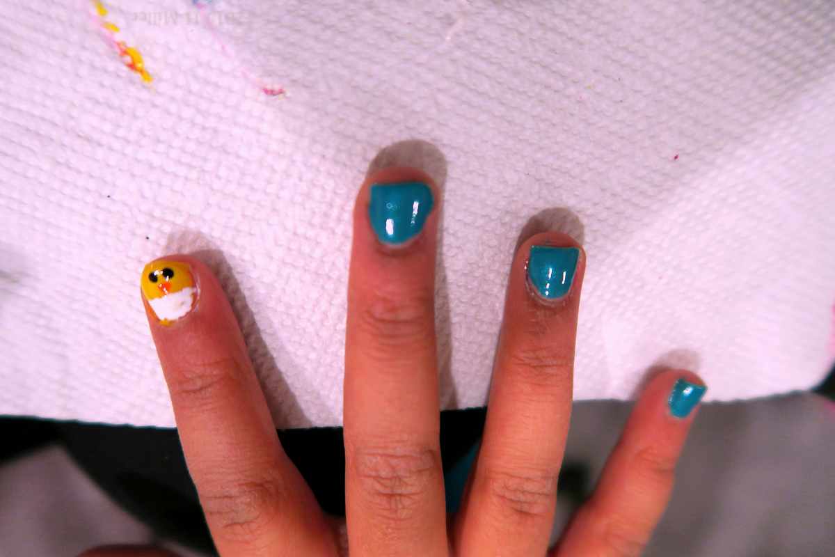 Cute Spa Party For Girls Mini Mani With Little Chick Nail Art! 