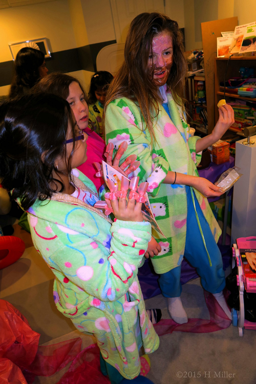 Hanging Out After Mini Manis And During Facials Hanging Out After Mini Manis And During Facials