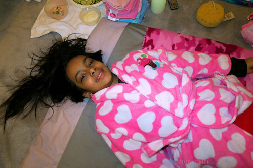 Laying Down Before Home Girls Spa Facials Laying Down Before Home Girls Spa Facials