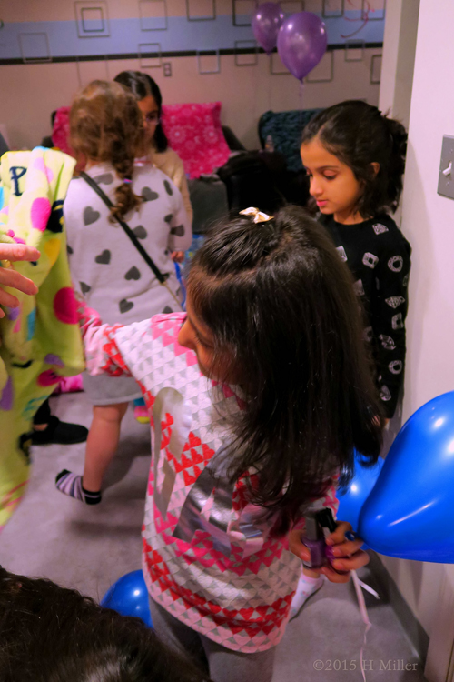 Putting on Spa Robes. Putting on Spa Robes.