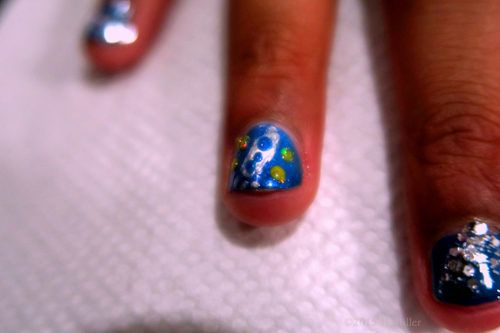 Rocket Ship In Space Kids Nail Art! Sick Mani!