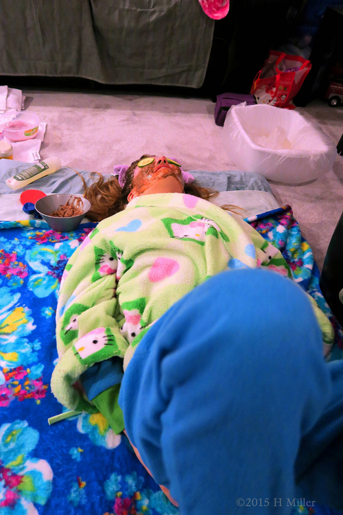 She's Enjoying Her Home Spa Party Facials She's Enjoying Her Home Spa Party Facials