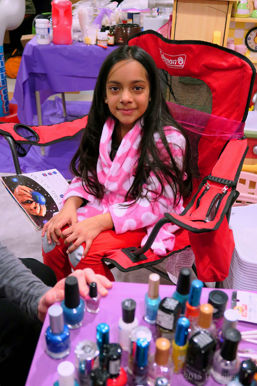 The Birthday Girl At Her In Home Spa Birthday Party. The Birthday Girl At Her In Home Spa Birthday Party.