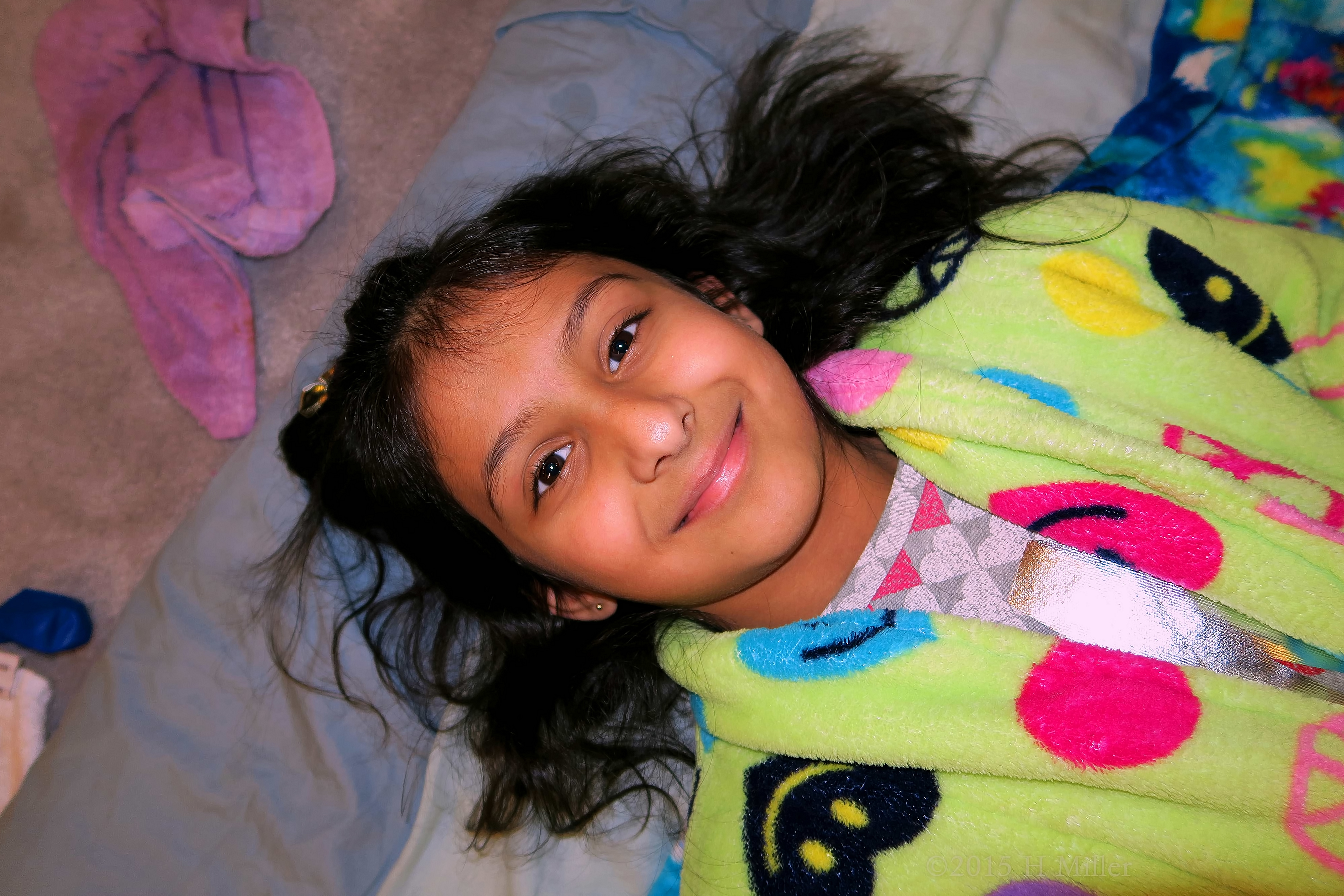 Before Facials At The Kids Spa, She's Smiling Big Before Facials At The Kids Spa, She's Smiling Big