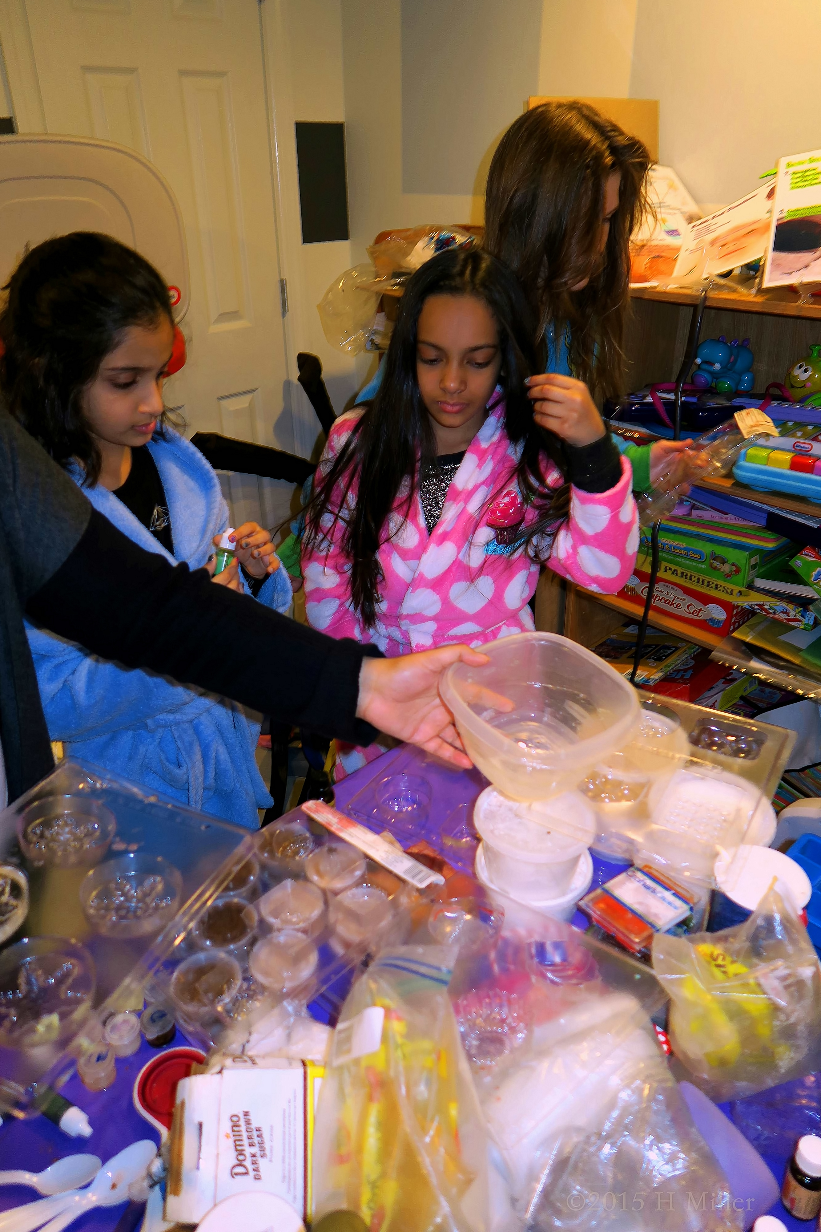 Having Fun At The Crafts Table Having Fun At The Crafts Table