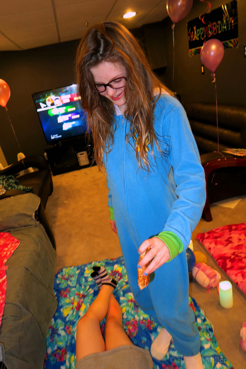 Hanging Out During The Kids Spa Party Hanging Out During The Kids Spa Party