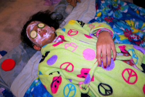 She's Relaxed In A Homemade Vanilla Mask She's Relaxed In A Homemade Vanilla Mask