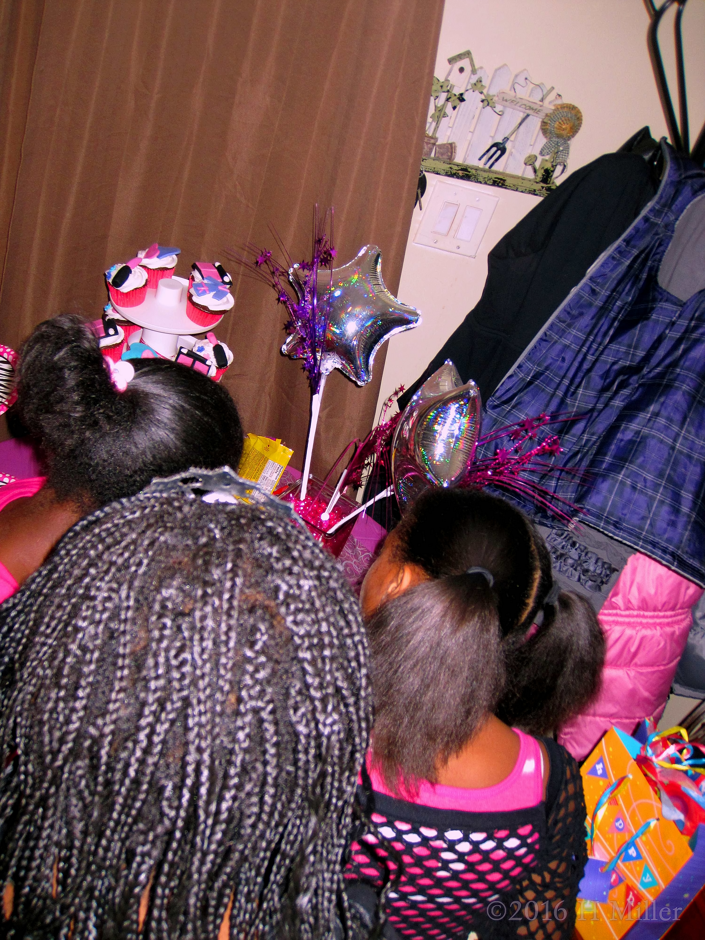 Party Guests Looking At All Of Sydney's Gifts Party Guests Looking At All Of Sydney's Gifts