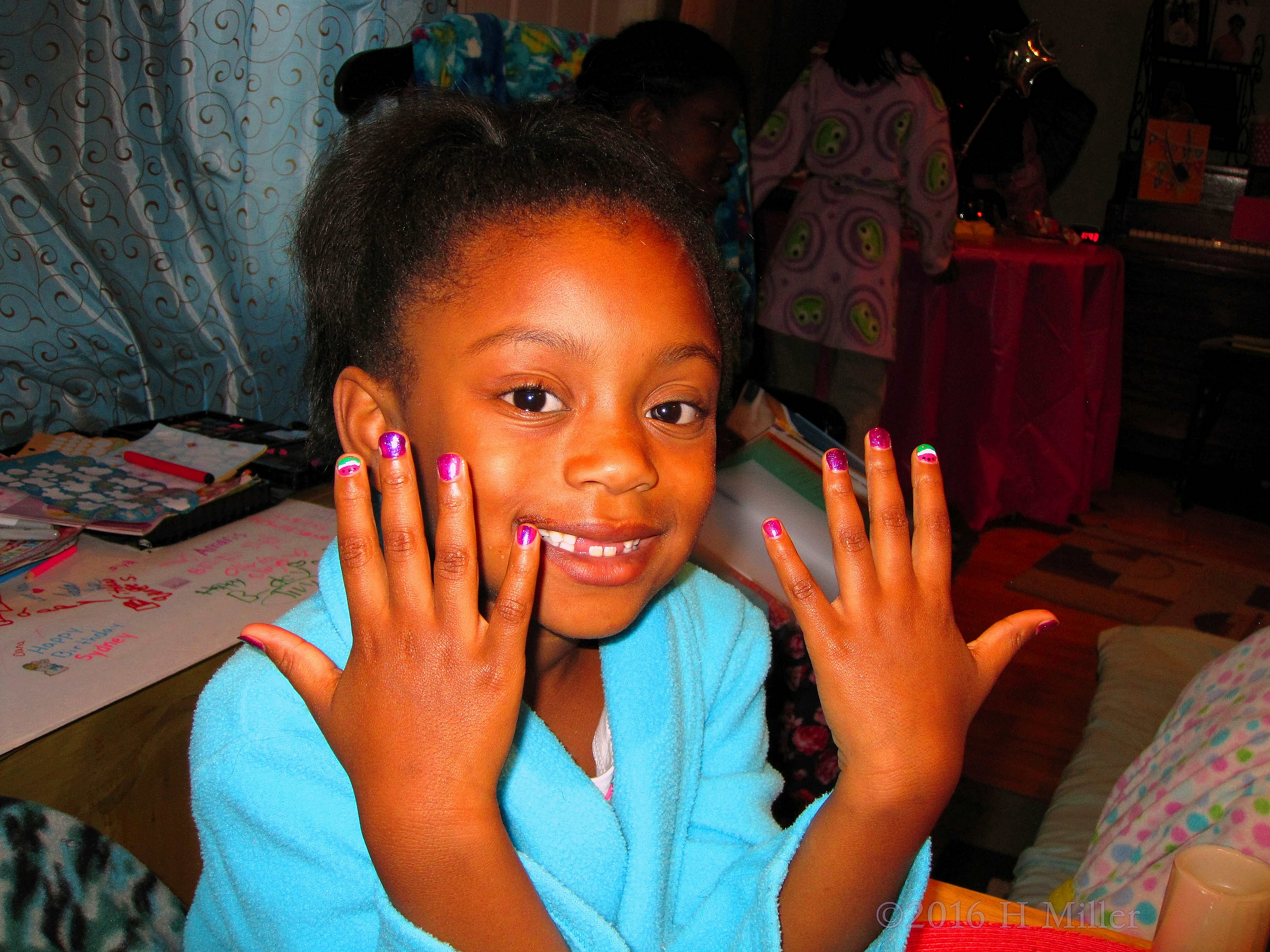 She Loves Her Mini Mani And Happy To Show It Off She Loves Her Mini Mani And Happy To Show It Off