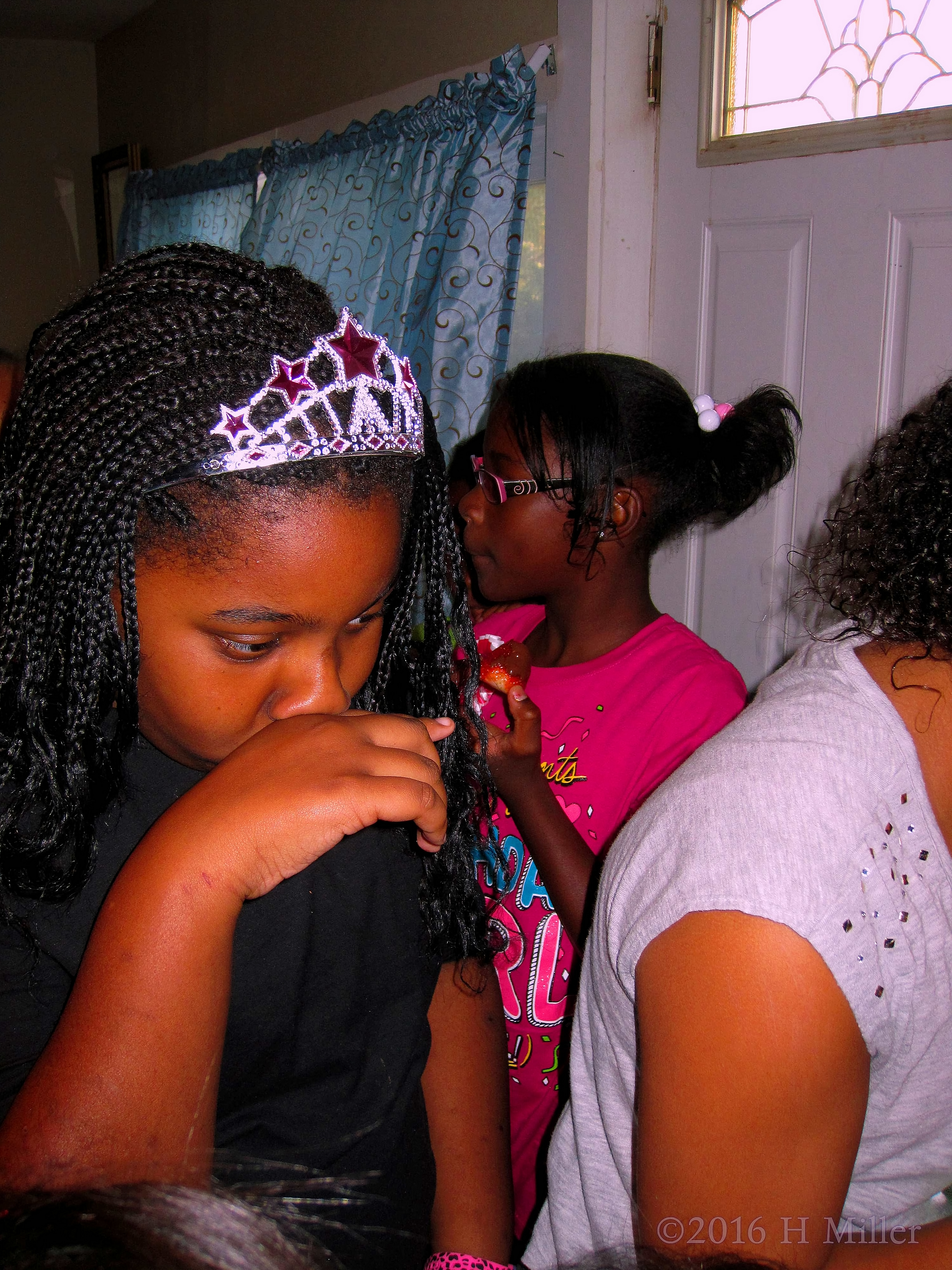 The Birthday Girl Enjoying A Sweet Treat! The Birthday Girl Enjoying A Sweet Treat!