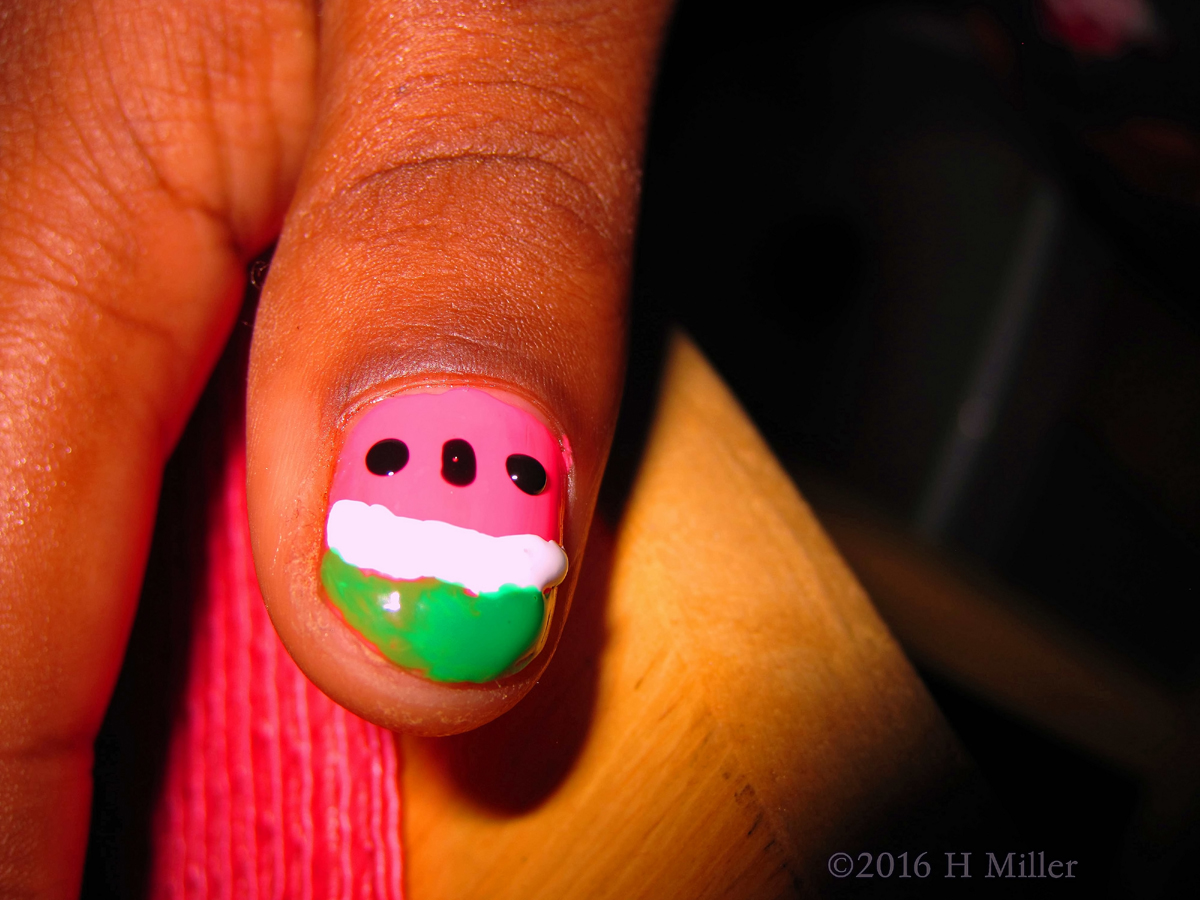 Cute Watermelon Nail Design