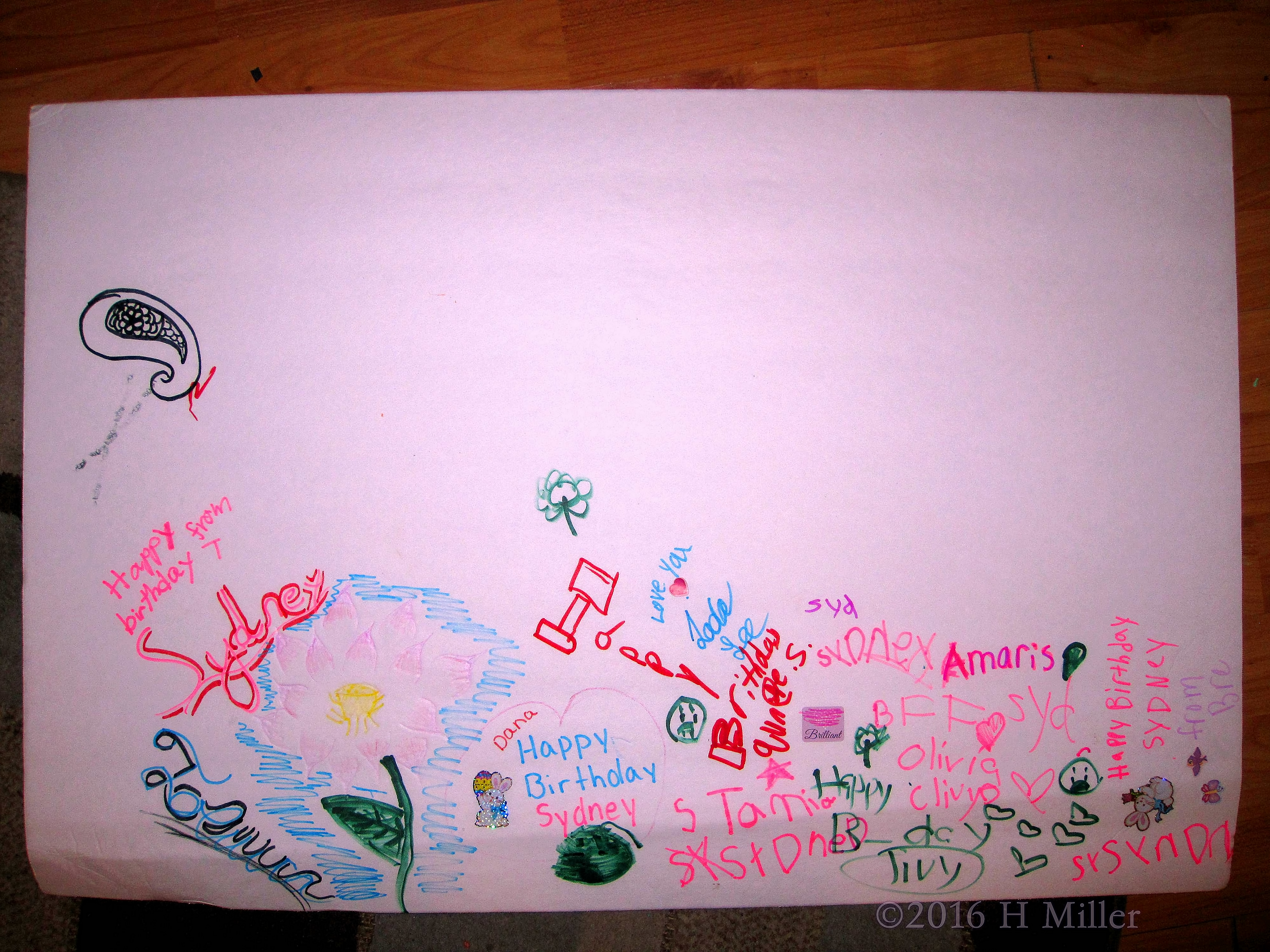 Spa Birthday Card Beautifully Decorated By Guests Spa Birthday Card Beautifully Decorated By Guests