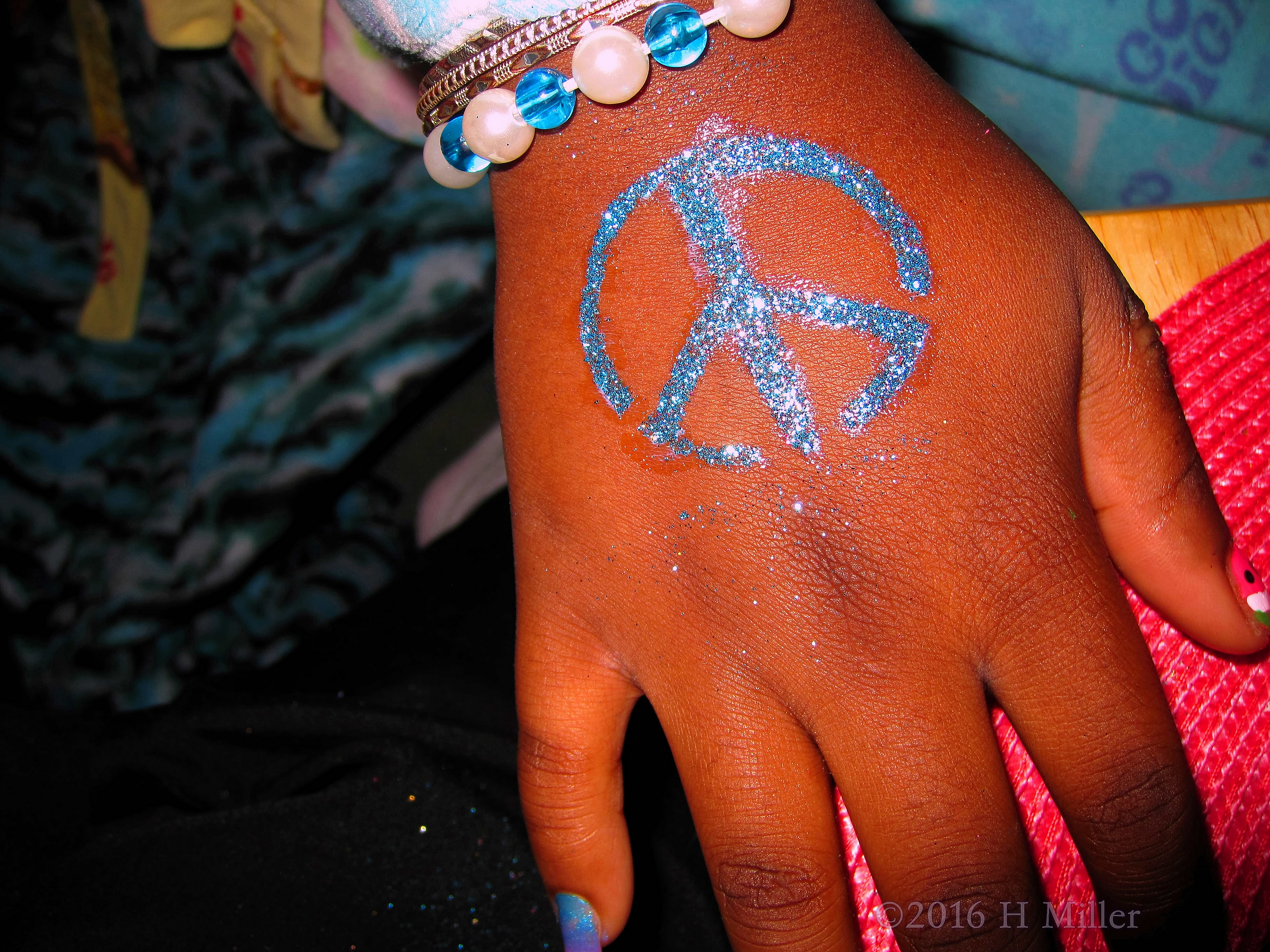 Sparkly Blue Temporary Tattoo Design Sparkly Blue Temporary Tattoo Design