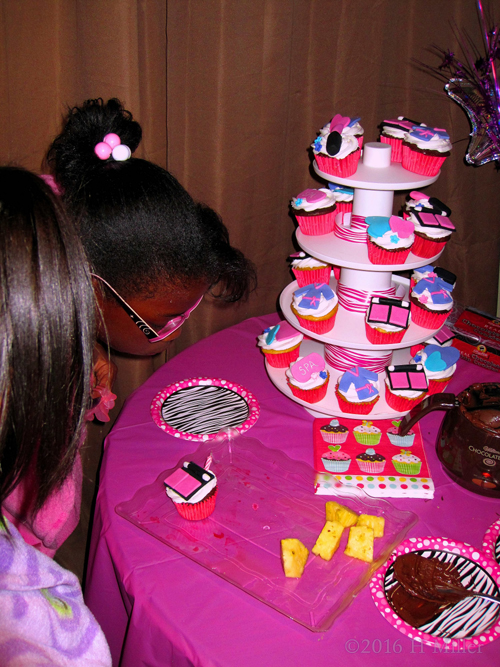 Beautifully Designed Spa Themed Cupcake Tower For The Girls Spa! Beautifully Designed Spa Themed Cupcake Tower For The Girls Spa!