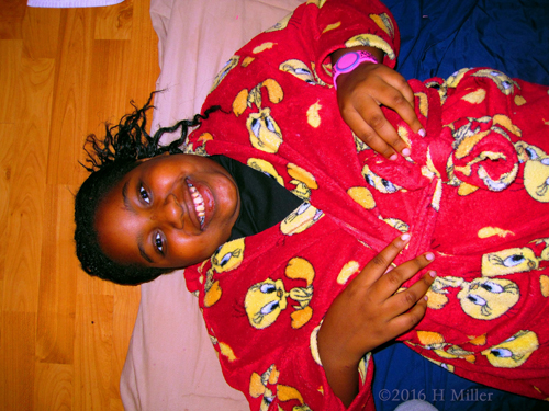 Getting Herself Ready For Her Spa Facial Getting Herself Ready For Her Spa Facial