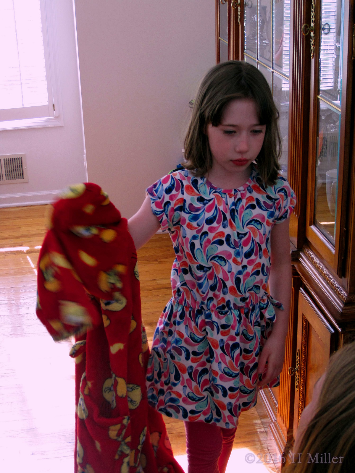 Tara Choosing Her Spa Robe. 
