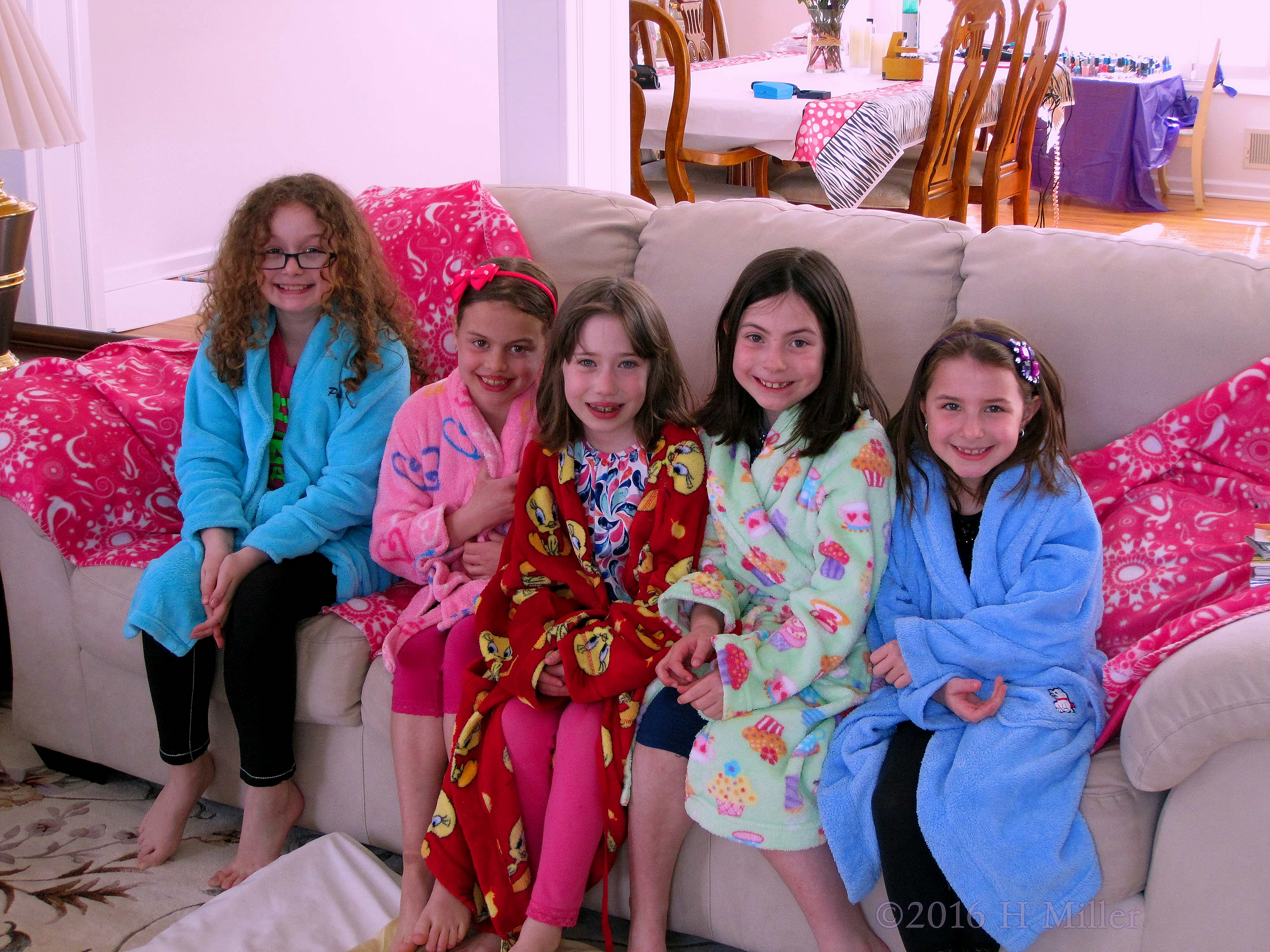 Tara Definitely Looks Happy In The Group Photo Before The Kids Spa Party Fun Begins! Tara Definitely Looks Happy In The Group Photo Before The Kids Spa Party Fun Begins!