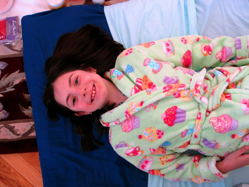 She Is Ready For A Kids Massage! She Is Ready For A Kids Massage!