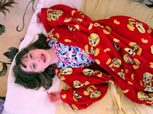 Tara Ready For A Kids Facial. Tara Ready For A Kids Facial.