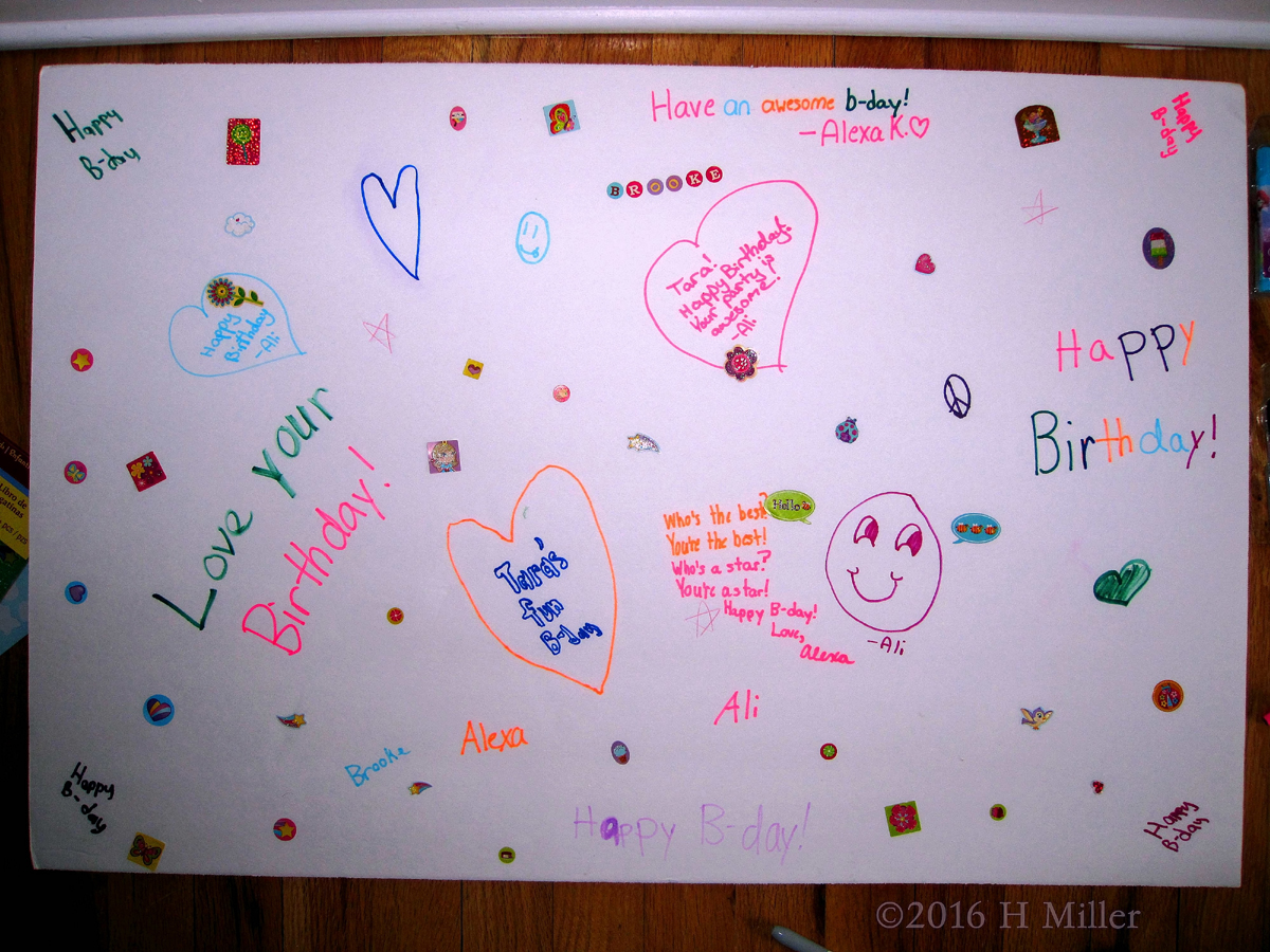 The Spa Birthday Card Is A Wall Of Memories! 