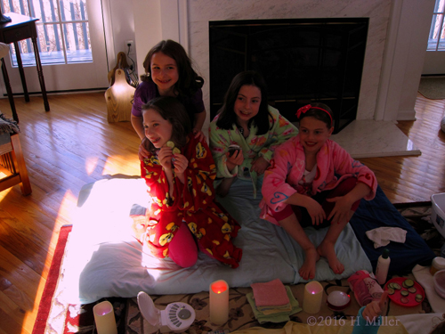 The Girl's Enjoying Tara's Birthday Party. The Girl's Enjoying Tara's Birthday Party.