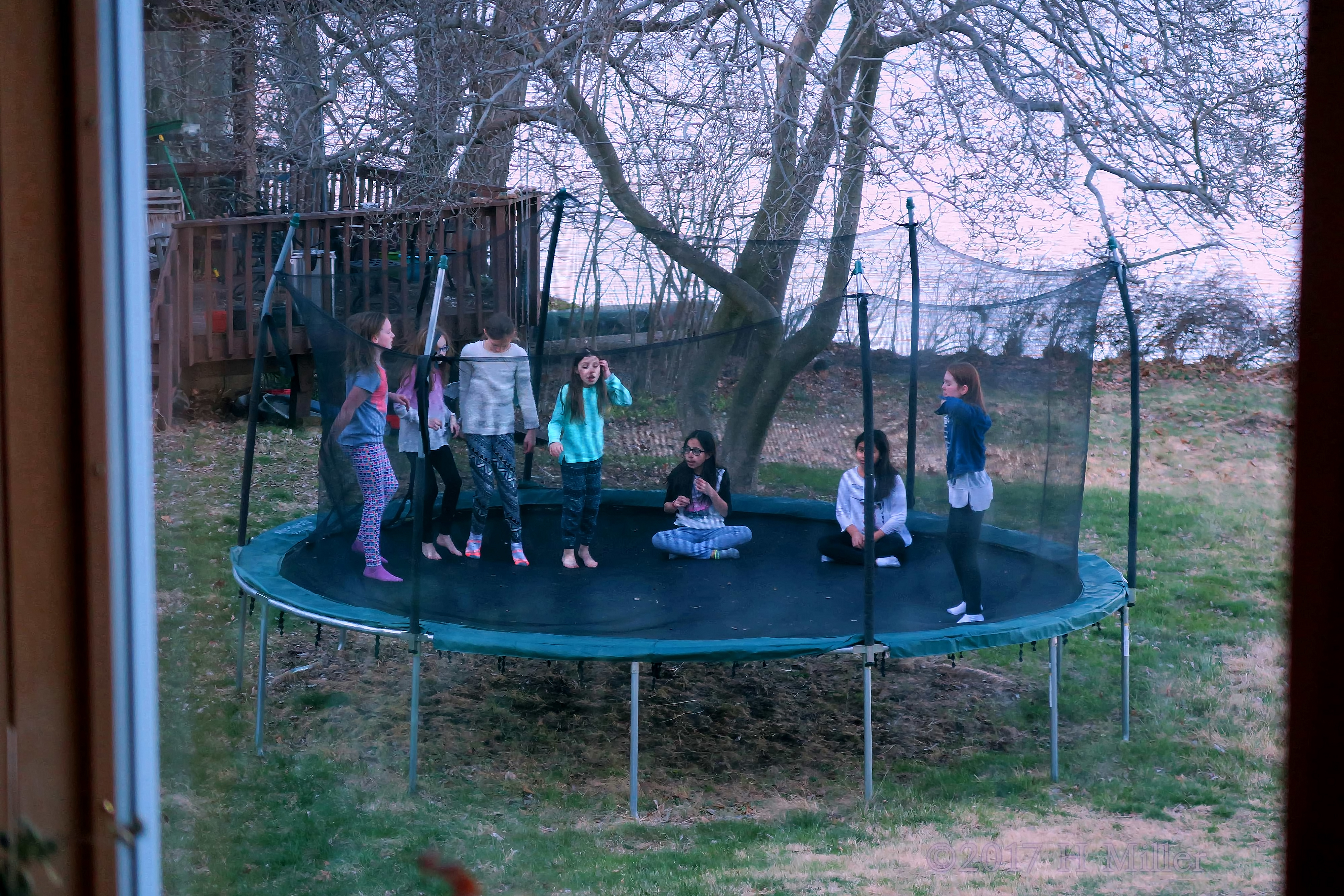 Having Fun In The Outdoor Trampoline! Having Fun In The Outdoor Trampoline!
