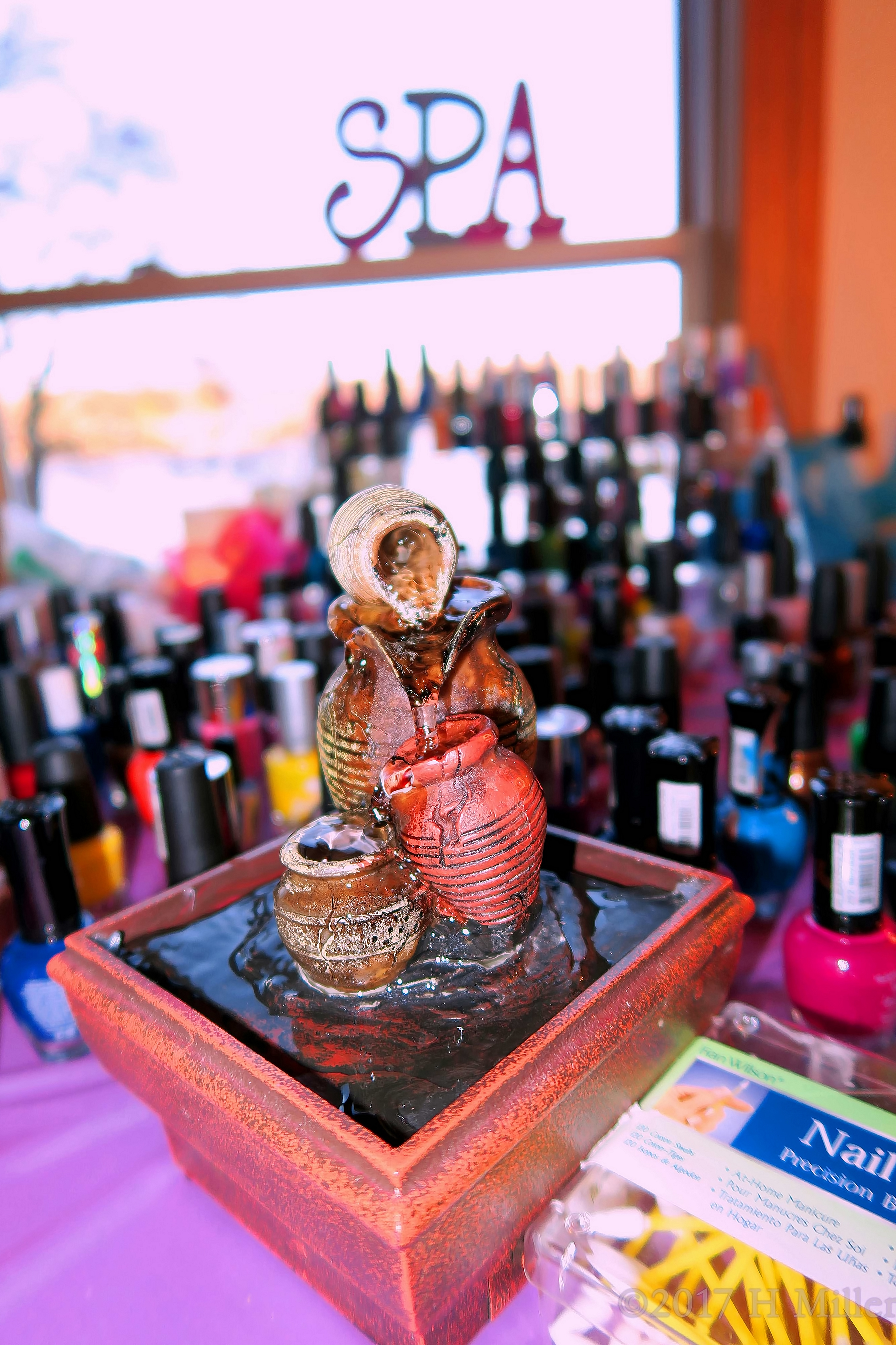 Tranquil Cooling Waterfall At The Nail Spa Tranquil Cooling Waterfall At The Nail Spa