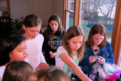 Choosing The Colors They Want For Their Mini Mani Pedis Choosing The Colors They Want For Their Mini Mani Pedis