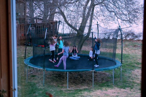 Party Guests Having Some Outdoor Fu