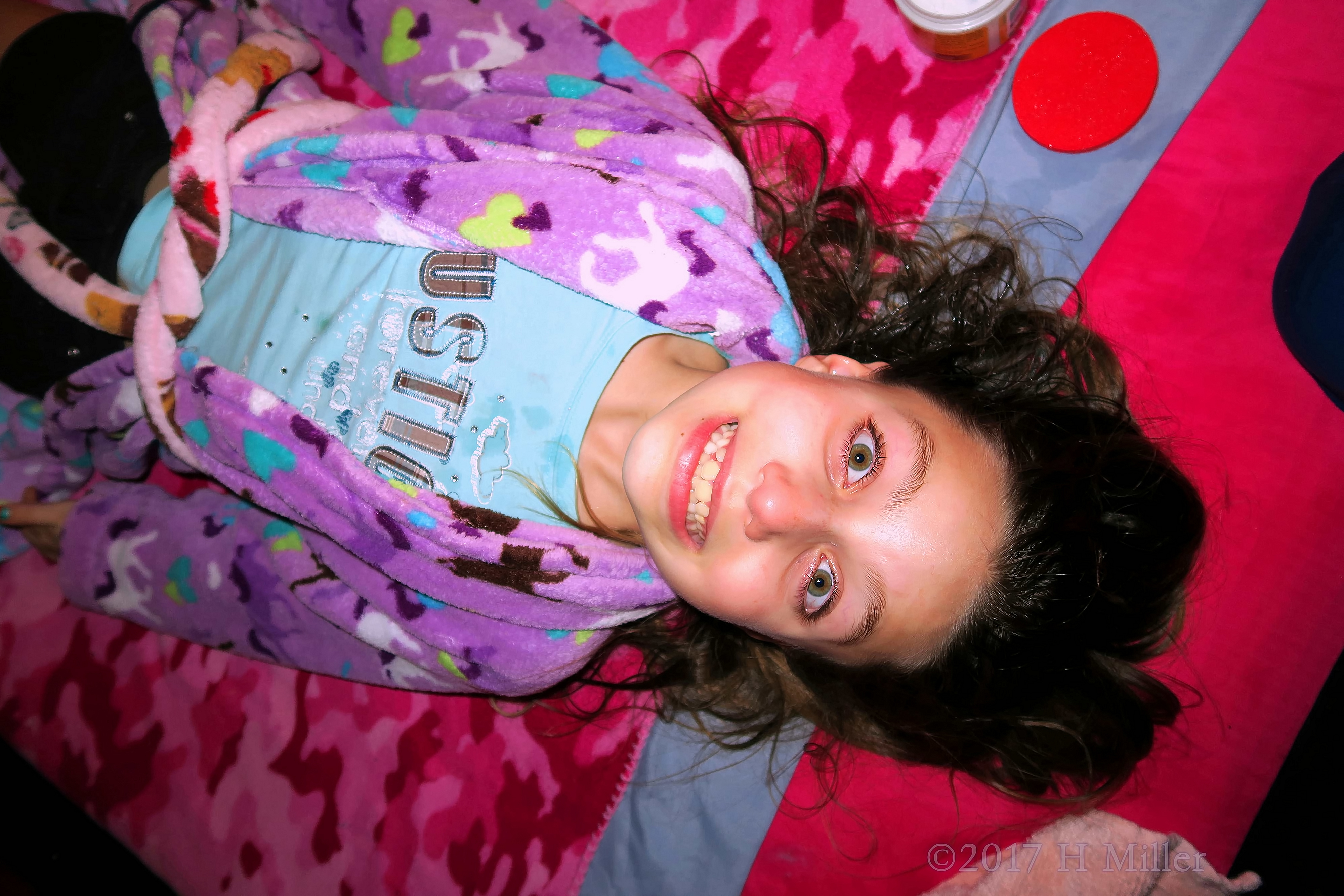 The Birthday Girl Is All Smiles After A Day Of Kids Spa Fun The Birthday Girl Is All Smiles After A Day Of Kids Spa Fun