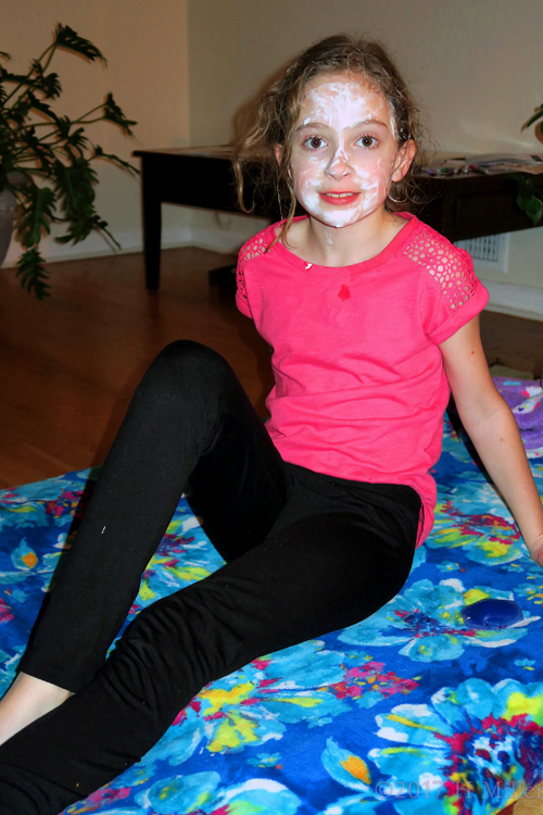 Party Guest Getting Pampered In Her Kids Facial Masque Party Guest Getting Pampered In Her Kids Facial Masque