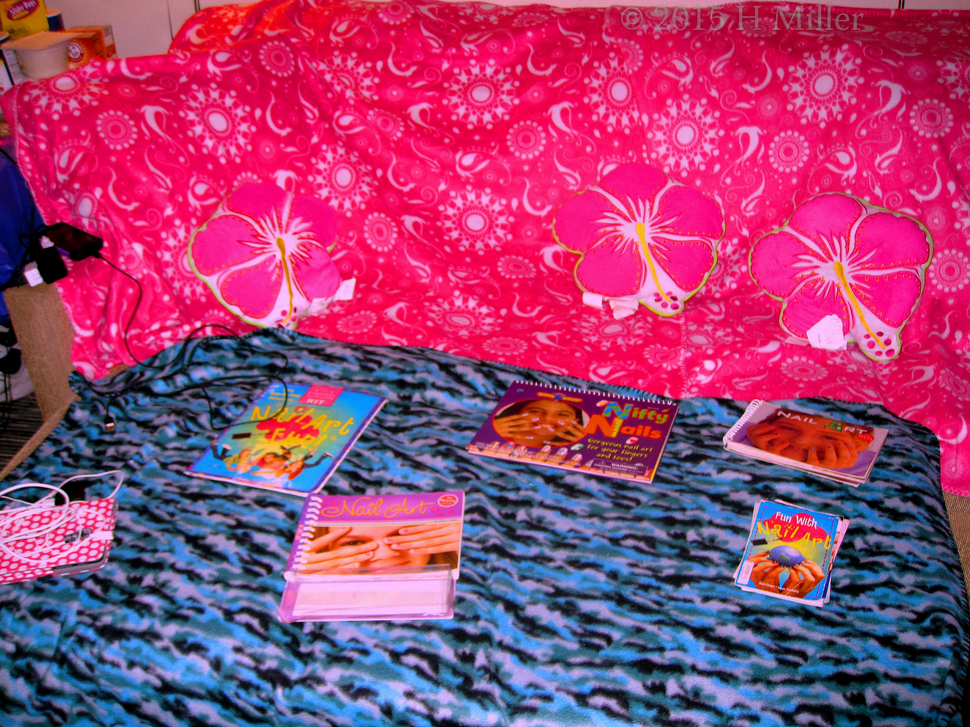 Nail Art Books With Spa Backdrop. Nail Art Books With Spa Backdrop.