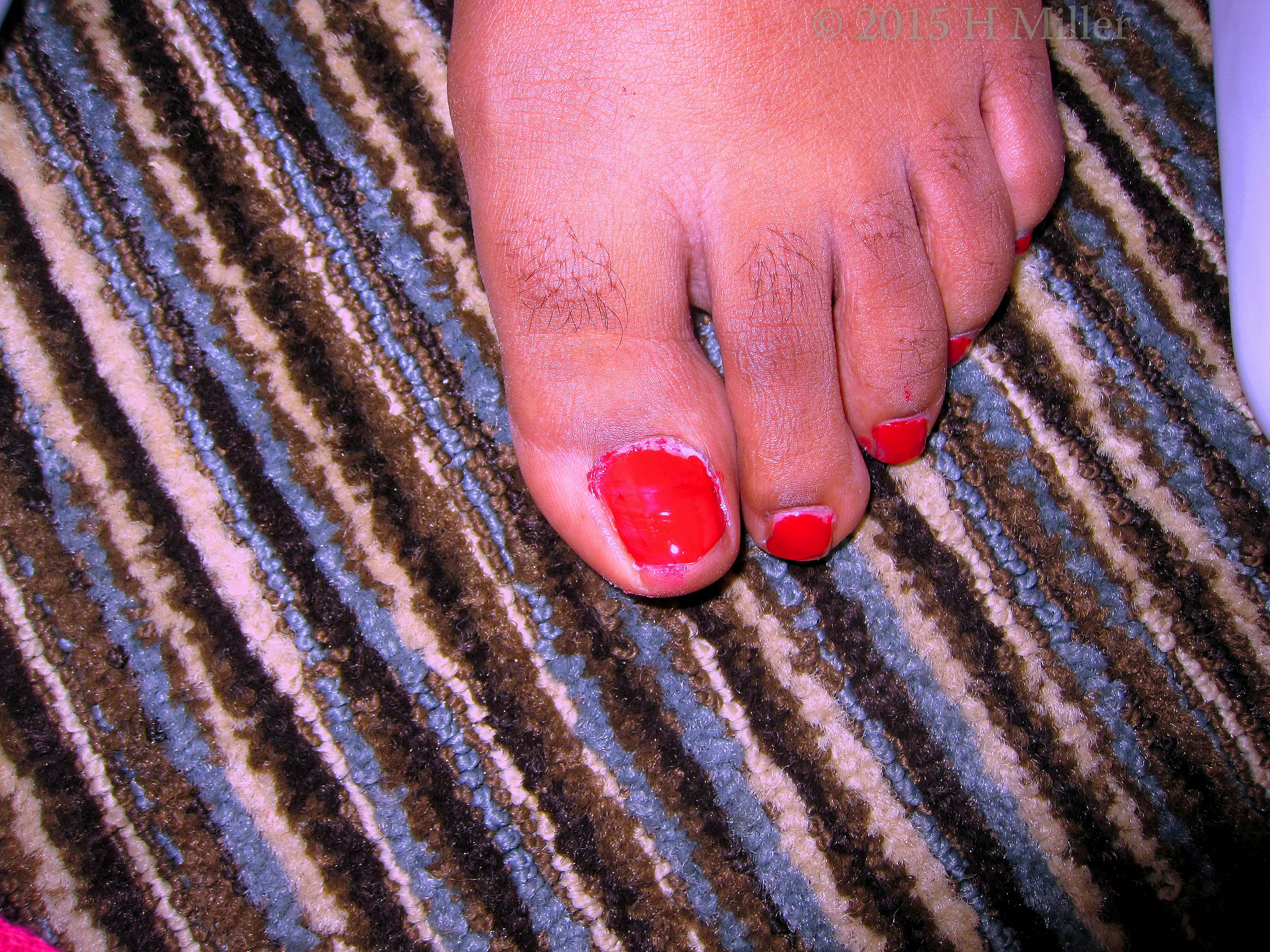 Red Pedi Polish. Red Pedi Polish.