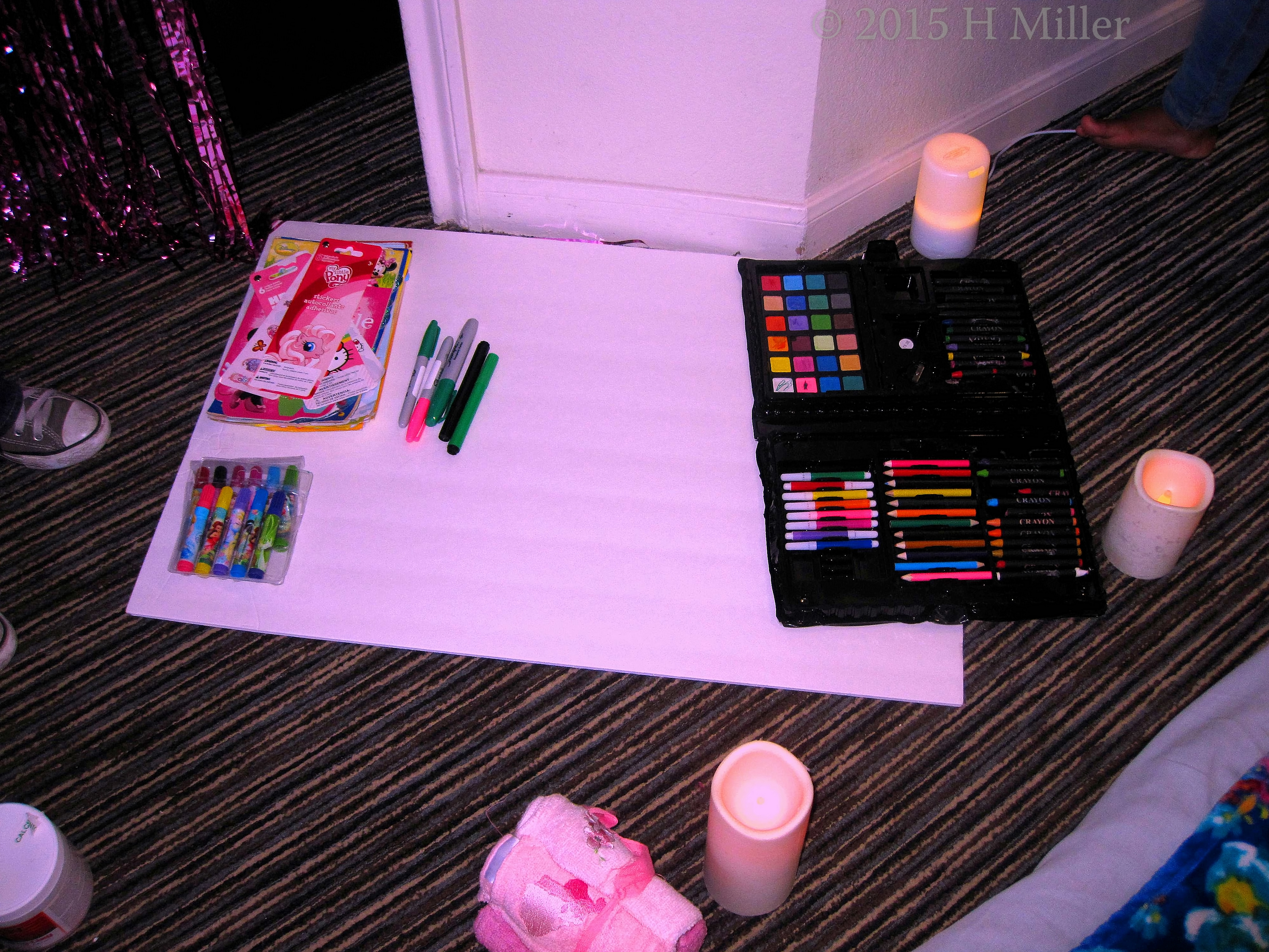 Spa Foamboard Birthday Card Activity Area! Spa Foamboard Birthday Card Activity Area!