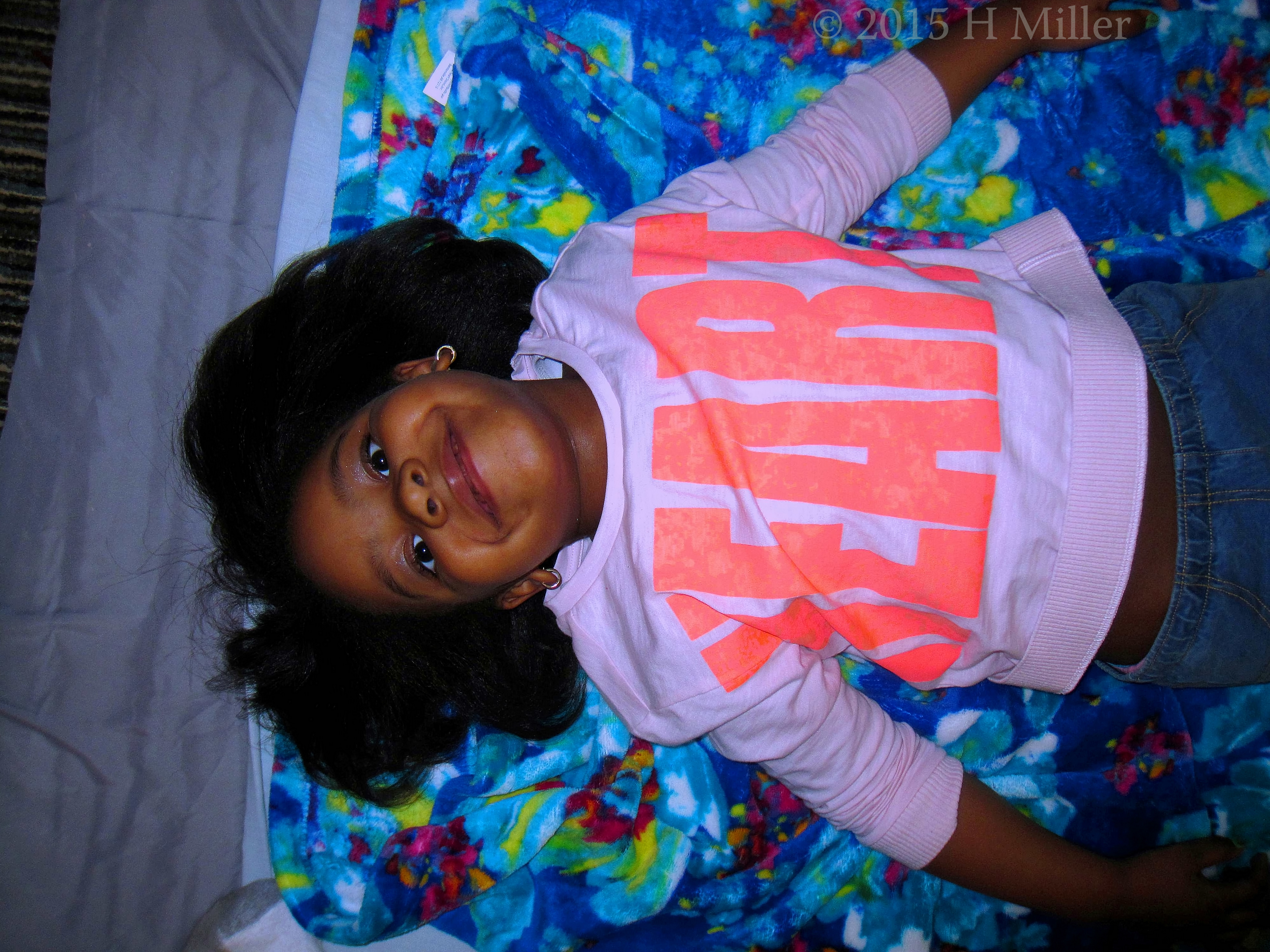 Tori Smiling Before Her Facial. Tori Smiling Before Her Facial.