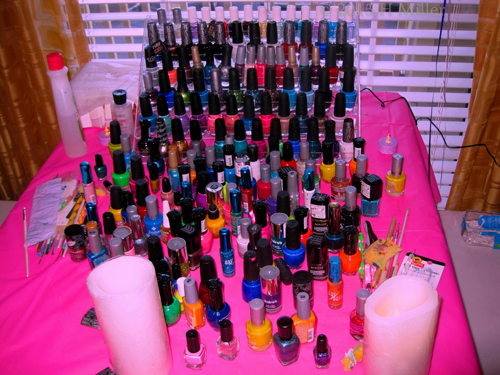 Many Shades And Styles Of Nail Polish For The Kids To Choose Fro